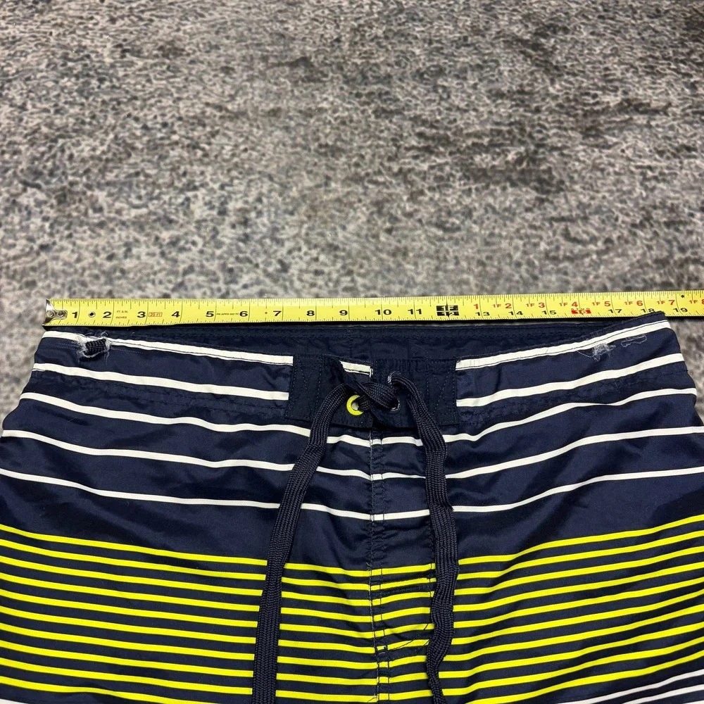 VTG Y2K Ocean Pacific Board‎ Shorts Mens Medium Striped Surf Skater Swim Trunks